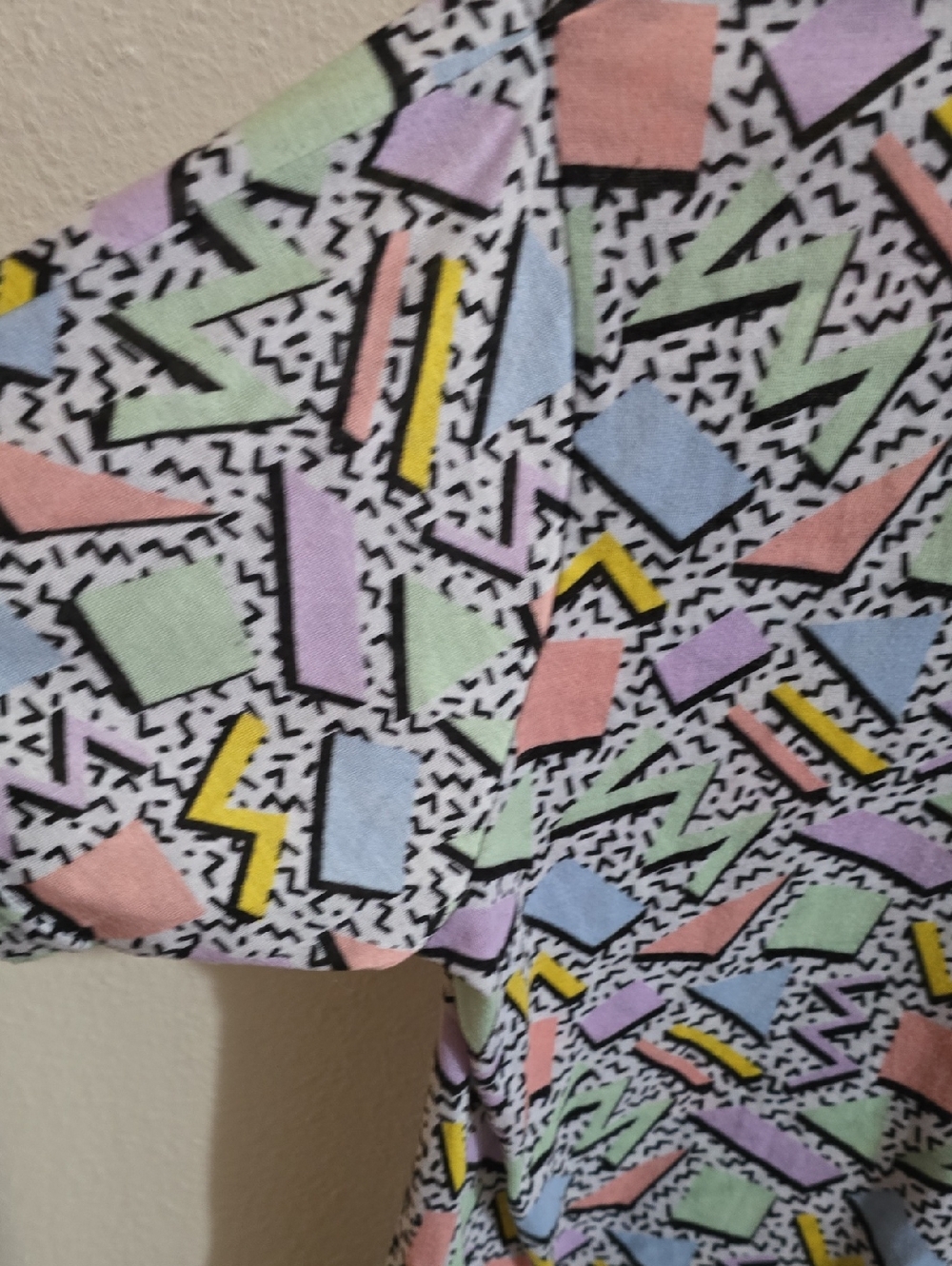 Retro Pattern Tee - Pastel Multi - Picture 5 of 7